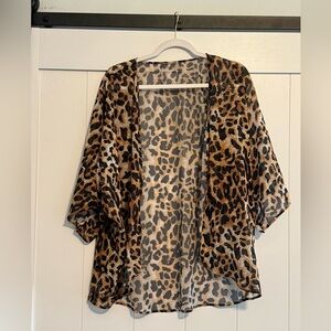 Leopard Print Kimono